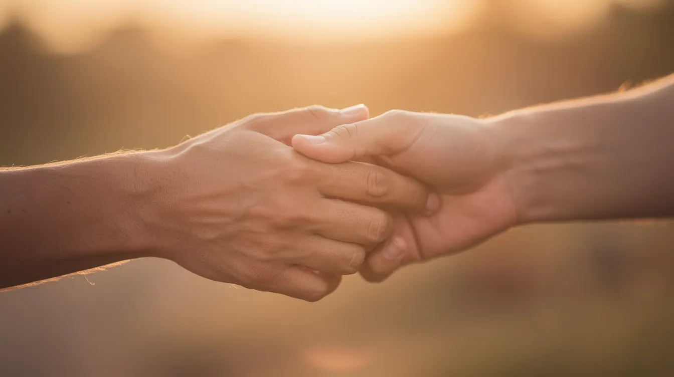 Das Bild zeigt zwei Hände, die liebevoll ineinander verschränkt sind, vor einem warmen, unscharfen Hintergrund, der von Sonnenlicht durchflutet wird. Diese Darstellung symbolisiert die Intimität und Verbundenheit in einer monogamen Beziehung, in der Vertrauen und Nähe eine zentrale Rolle spielen.